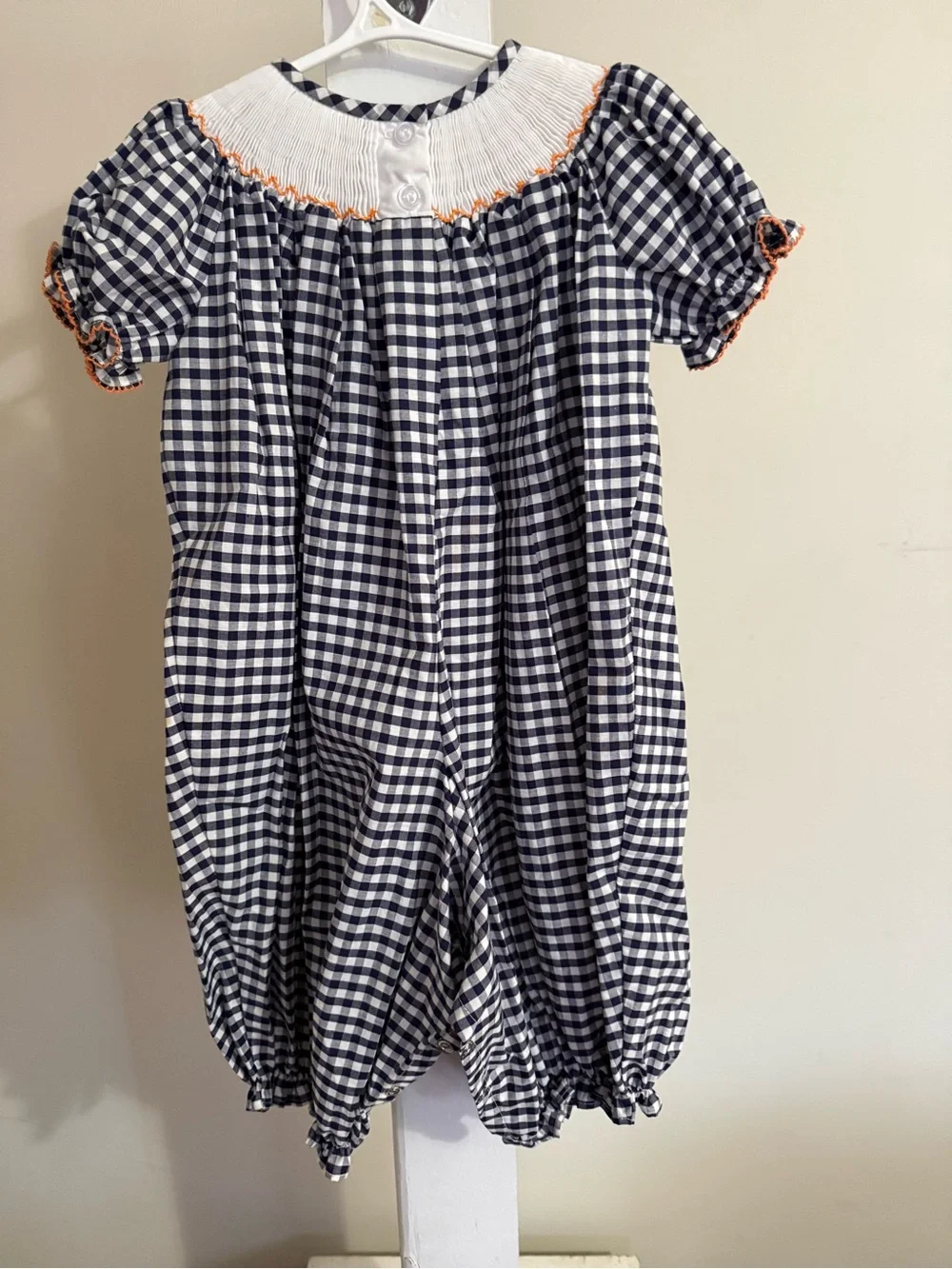 New Classic Whimsy Smocked Thanksgiving Romper